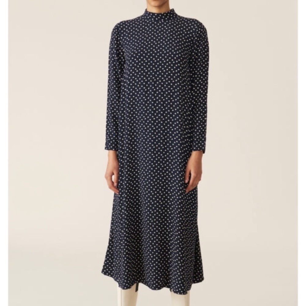 NWT Ganni Heart Polka Dot Dress